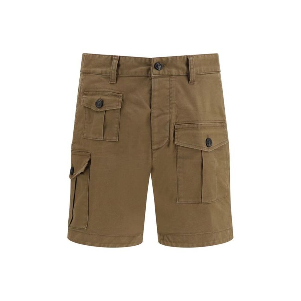 Dsquared² Brown Cotton Bermuda Men's Shorts